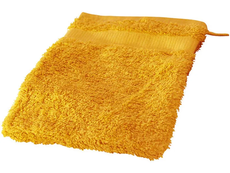 Cotonea Cotonea Bio Frottier-Waschhandschuh, Honig (gelb), – Produktbild 1 von 3