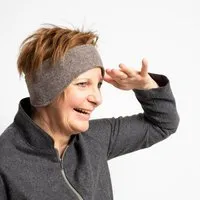nahtur-design nahtur-design Ohrenwärmer | Stirnband aus Flauschloden | Wendefunktion, Braun_01 (braun), – Produktbild 2 von 5