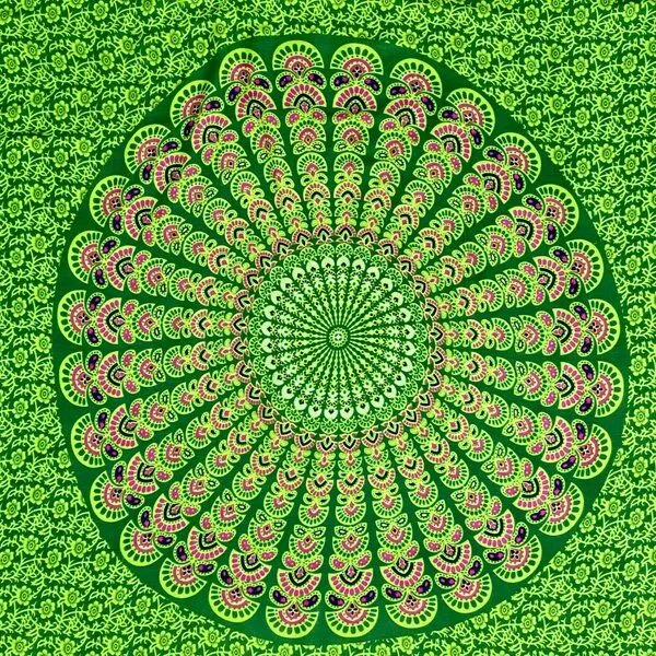 Der Lindwurm Der Lindwurm Sarong- Mandala, Grün (grünes mandala), – Produktbild 2 von 3