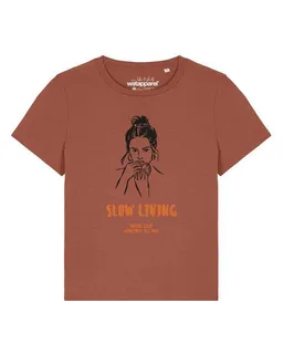 watapparel watapparel T-Shirt Frauen Slow living – Produktbild 1 von 1