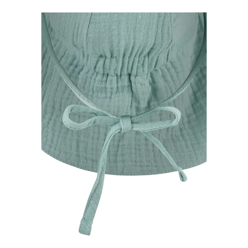 Sterntaler Sterntaler Musselin-Schirmmütze mit Nacken- und UV-Schutz, Tuerkis, – Produktbild 3 von 3