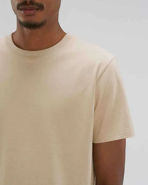 YTWOO YTWOO Herren schweres Bio T-Shirt. Männer Premium Basic Shirt. Heavy Cotton, Wüstensand, – Produktbild 1 von 4