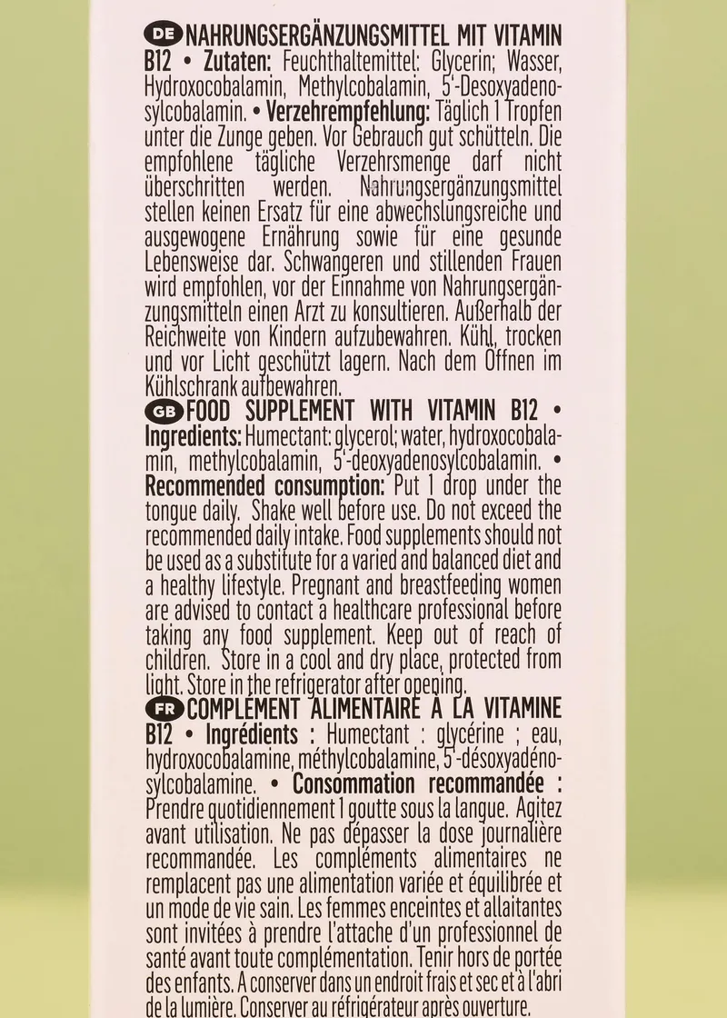 KoRo Vitamin B12 MHA-Komplex Tropfen 50 ml – Produktbild 4 von 5
