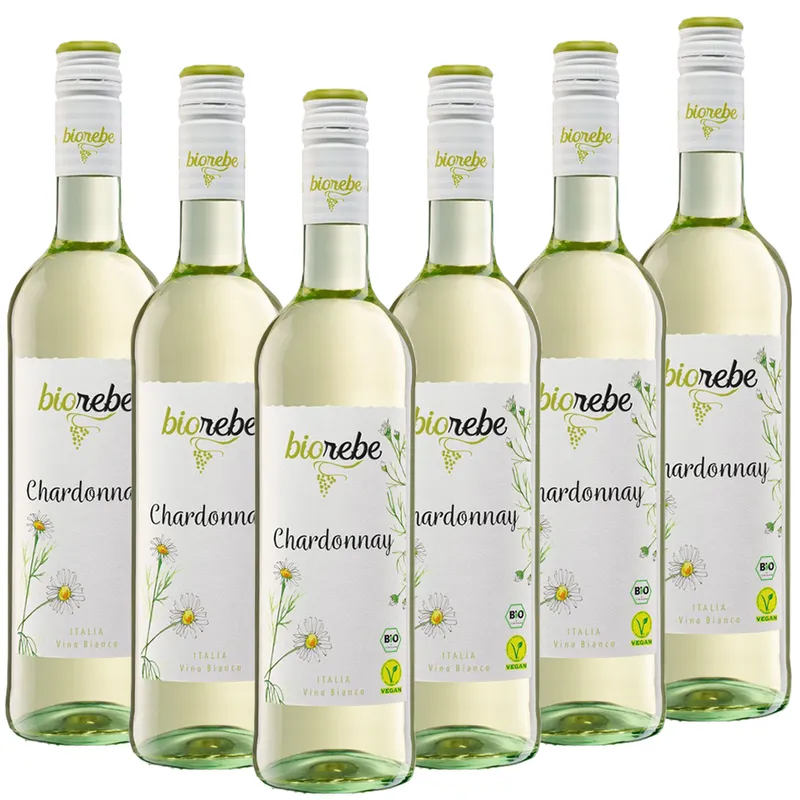 Biorebe Biorebe Chardonnay trocken 0,75l - 6er Karton – Produktbild 1 von 1