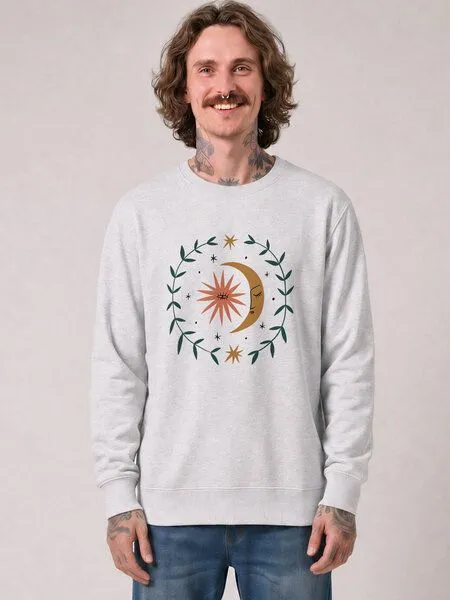 watapparel watapparel Sweatshirt Unisex Love and flex, Cool heather grey, – Produktbild 2 von 4