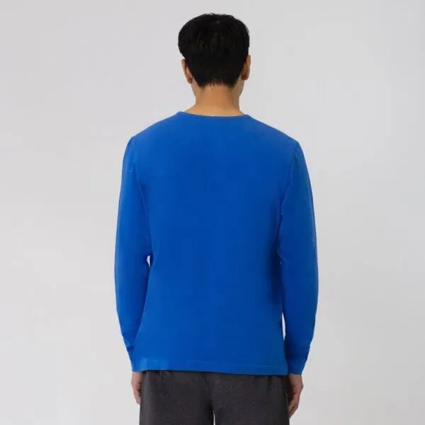 TAO Sportswear TAO Sportswear Langarm Herren Freizeitshirt ECKY aus Bio-Baumwolle, Blau, – Produktbild 2 von 4