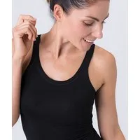 CASAGiN CASAGiN Damen-Tanktop aus ökologischer Pflanzenfaser, Schwarz, – Produktbild 1 von 1