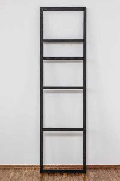 kleiderleiter_de kleiderleiter_de Handtuchleiter/ Kleiderleiter BIRK aus schwarzer Eiche – Produktbild 3 von 4