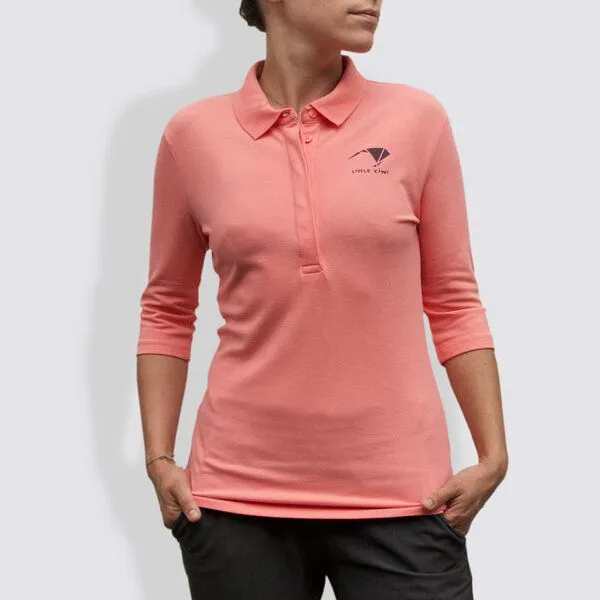 little kiwi little kiwi Damen Polo-Shirt, "Origami", Rosa, – Produktbild 1 von 4