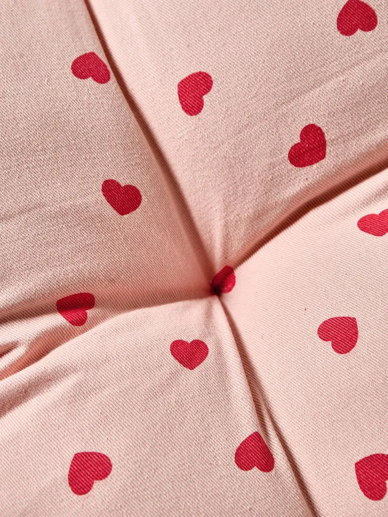 Vertbaudet Bodenmatratze HERZEN Kinderzimmer, Rosa, – Produktbild 4 von 4