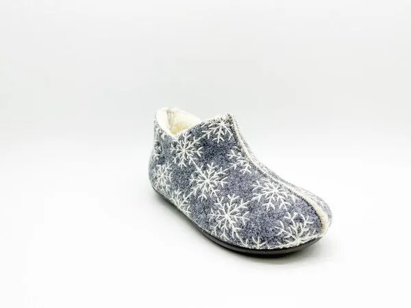 thies Veganer Kids Snow Slipper Boot "thies ® PET" aus recycelten Flaschen, Light grey (hell grau), – Produktbild 2 von 4