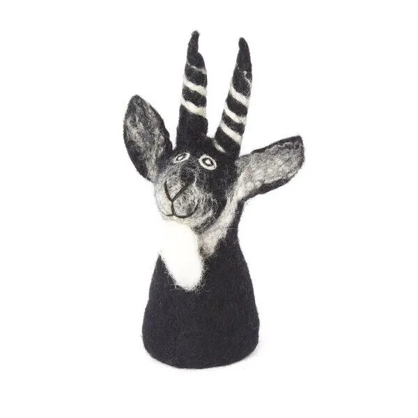 short'n'pietz short'n'pietz Ziegenbock als Filz Eierwärmer, Schwarz, – Produktbild 1 von 1