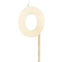 El Puente El Puente Zahlenkerze "0" | Fair Trade & Handmade aus Indien – Produktbild 1 von 1