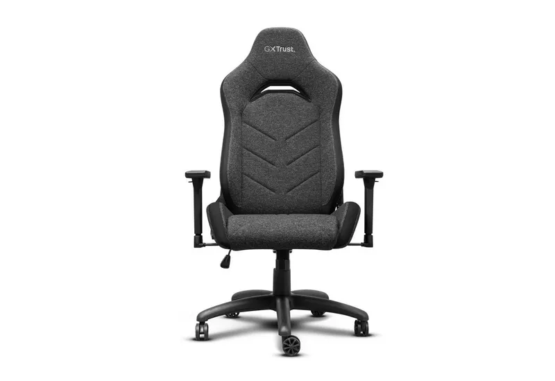 Trust Trust Gaming Chair GXT 723 Ruya Gamingstuhl Stoff ergonomisch 3D Armlehnen 150 kg, Grau, – Produktbild 2 von 6