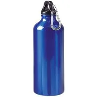 elasto elasto Aluminiumflasche "Sporty" 0,6 l - Outdoorflasche mit Karabiner, Blau, – Produktbild 1 von 1