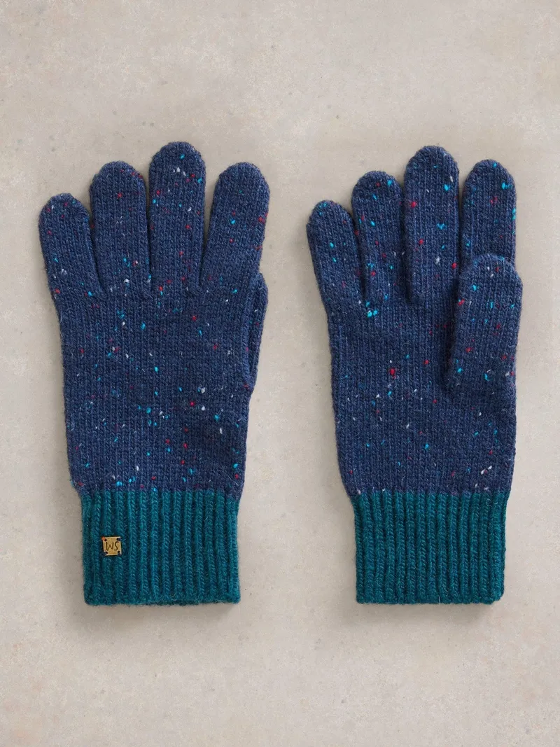 White Stuff Strickhandschuhe Albie - Einheitsgröße, Marineblau multi, – Produktbild 1 von 2
