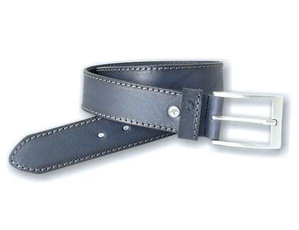 Greenbelts Greenbelts Herren Ledergürtel BEN, Navy blue, – Produktbild 4 von 4