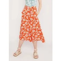 blutsgeschwister Blutsgeschwister Sommerhose Flotte Culottes - aus EcoVero, Tropical paradise (orange), – Produktbild 1 von 1