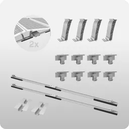 K2 Systems K2 Systems Dome Flachdach Set für 2 x PV Modul Ost West – Produktbild 1 von 1
