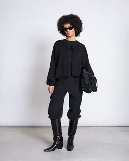 JAN N JUNE JAN 'N JUNE Oversized Strickjacke ZEA mit Bindeband GOTS – Produktbild 1 von 1