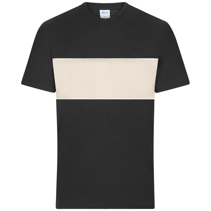 Daiber Daiber Unisex T-Shirt mit Kontrasteinsatz 8049 Gr. 2XS black/sandstone – Produktbild 1 von 1