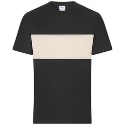 Daiber Daiber Unisex T-Shirt mit Kontrasteinsatz 8049 Gr. XL black/sandstone – Produktbild 1 von 1