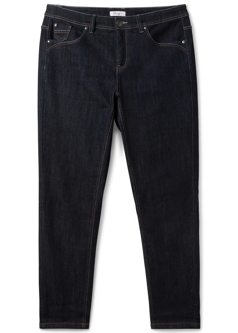 sheego Jeans blue black denim, Blue black denim, – Produktbild 1 von 2