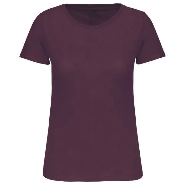 Greenspired Greenspired Damen Basic Bio Rundhals T-Shirt 145 g/m² XS- 3 XL, Weinrot, – Produktbild 1 von 1