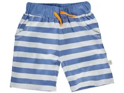 HANS NATUR Kinder Shorts Bio-Baumwolle blau-off white Gr.122/128 – Produktbild 1 von 1