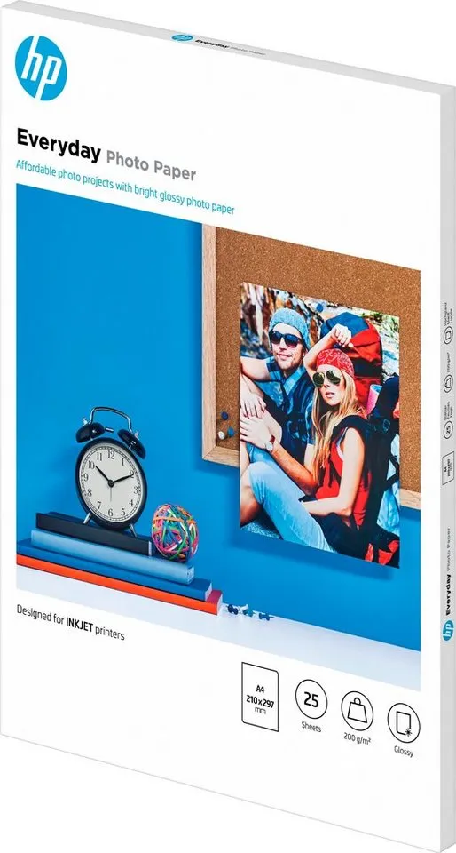 HP HP Everyday Photo Paper - Glänzend - 8 mil - A4 (210 x 297 mm) – Produktbild 6 von 7