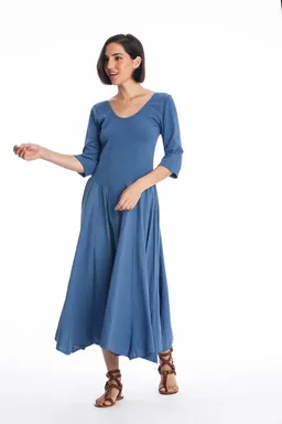 RAVENS VIEW IBIZA RAVENS VIEW IBIZA Damen vegan Kleid Look Ls Indigoblau – Produktbild 1 von 1