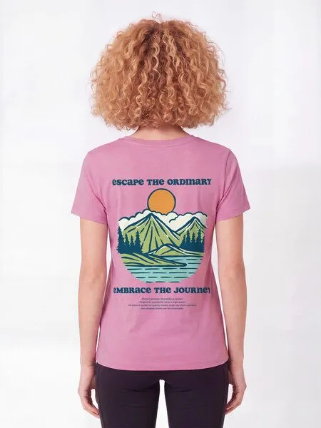 watapparel watapparel T-Shirt Frauen Escape the ordinary, Bubble pink, – Produktbild 2 von 2