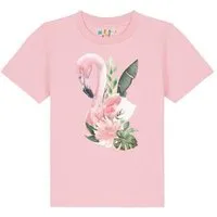 watabout kids watabout.kids T-Shirt Kinder Flamingo mit Blumen, Cotton pink, – Produktbild 1 von 1