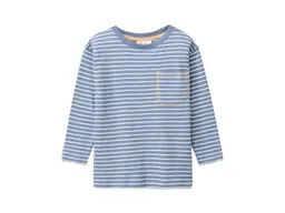 People Wear Organic People Wear Organic Langarm-Shirt blaugrau geringelt Gr. 122/128 – Produktbild 1 von 1