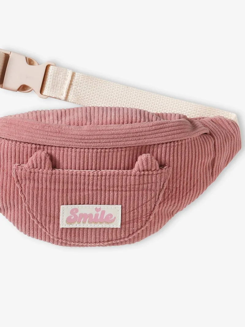 Vertbaudet Mädchen Bauchtasche mit Katzenohren, Altrosa, – Produktbild 3 von 4