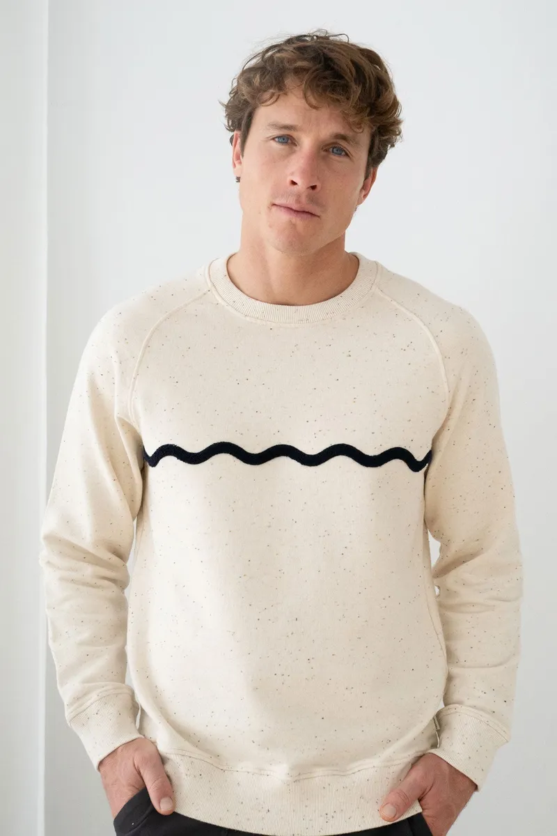 TWOTHIRDS TWOTHIRDS Herren vegan Sweatshirt Faiava Ecru, Weiß, – Produktbild 1 von 2