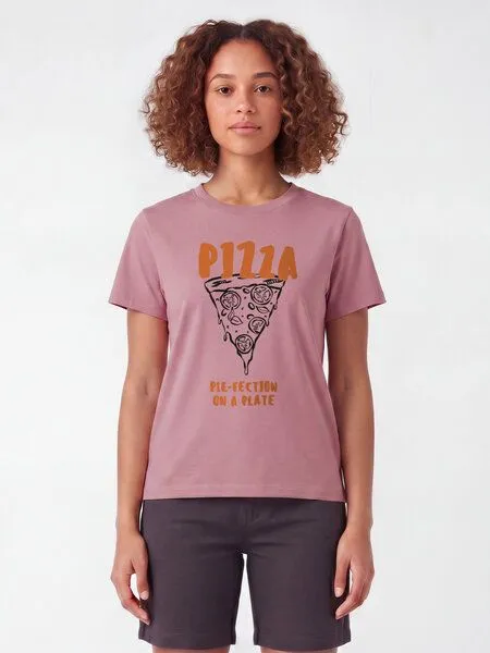 watapparel watapparel T-Shirt Frauen Pizza Perfection, Lilac dream, – Produktbild 2 von 2
