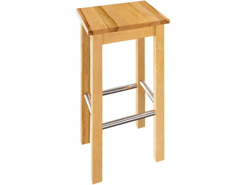 Barhocker "Paul" 35 x 35 x 70 cm, Kernbuche – Produktbild 1 von 1