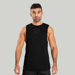 GymBeam OG1 STRIX Essential Cut-Off Tank Top in Black XXL – Produktbild 1 von 1