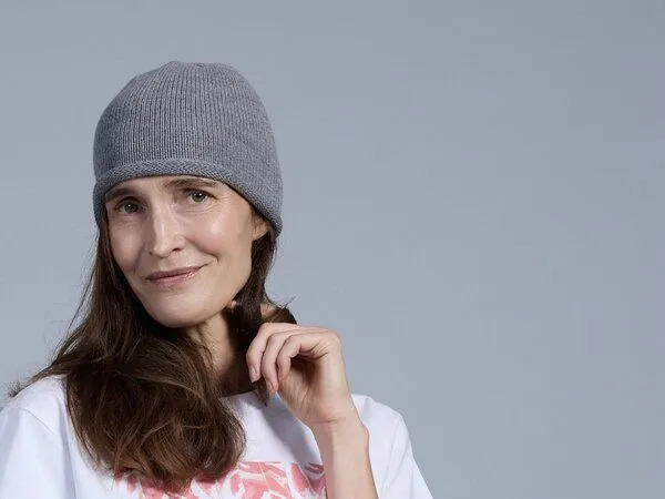 Susan's Fashion Susan's Fashion Mütze Uli mit Rollrand aus 100% Biomerinowolle, Grau, – Produktbild 3 von 5