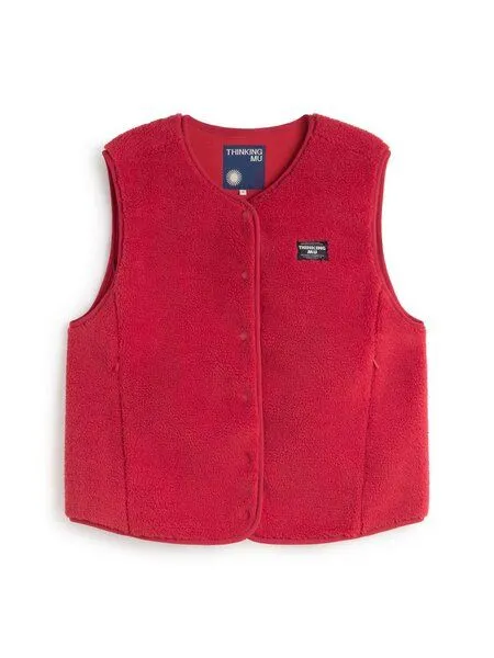 thinking mu thinking mu Jay Vest, Rot (red), – Produktbild 3 von 4