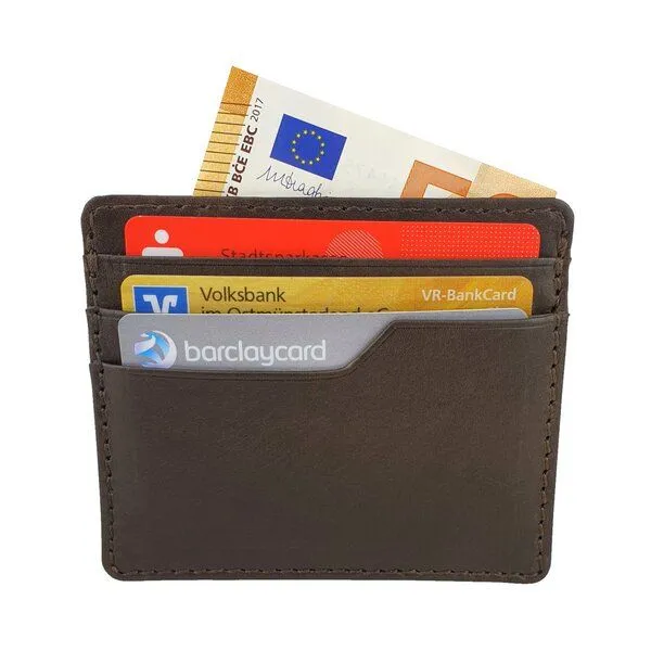 manbefair manbefair Kleines Kartenetui Tallin, Schokobraun, – Produktbild 1 von 2
