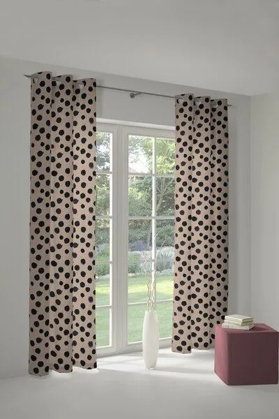 Nature by Adam Nature by Adam Vorhang aus Leinen & Bio-Baumwolle - Made in Germany - Dots, Lila, – Produktbild 8 von 8