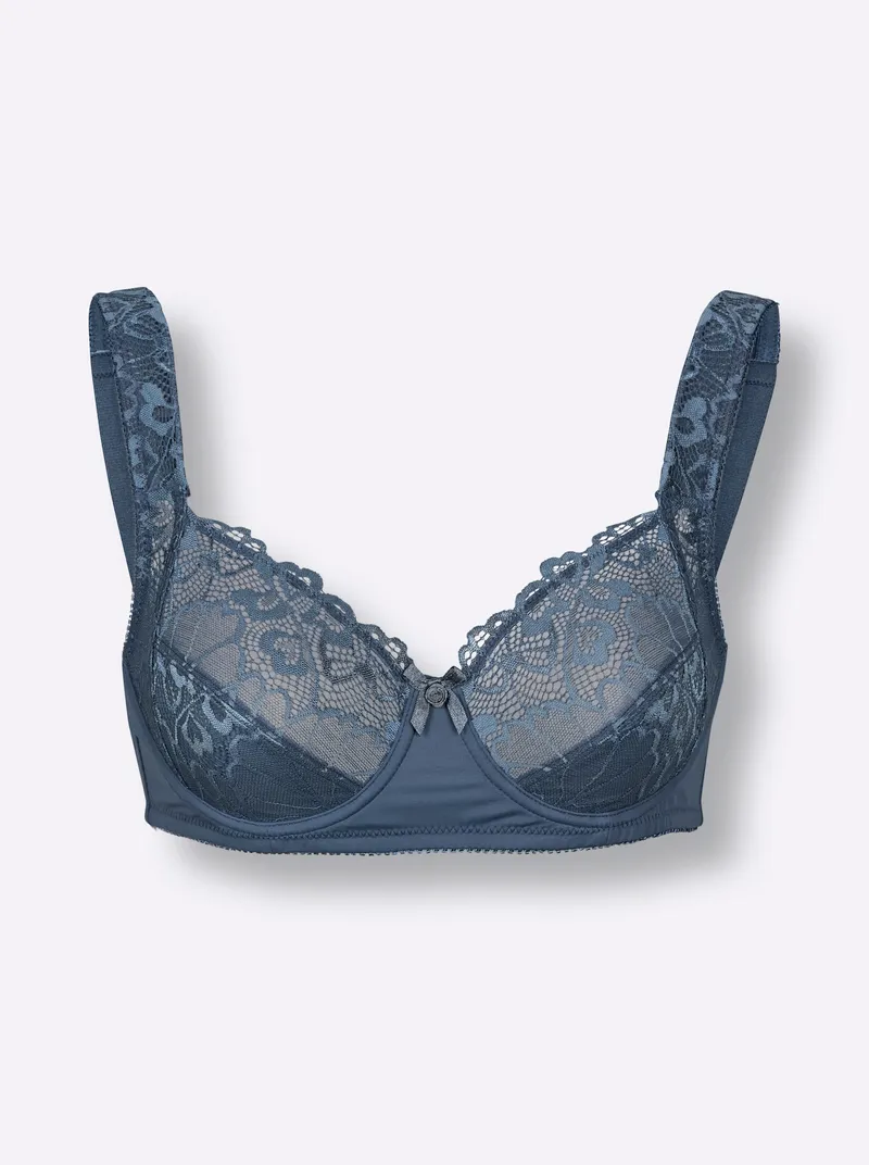 wäschepur Entlastungs-BH mit Bügel rauchblau, Rauchblau, – Produktbild 1 von 2