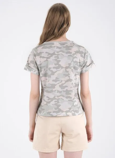 ORGANICATION ORGANICATION T-Shirt aus Bio-Baumwolle mit Camouflage-Muster, Multi(camouflage), – Produktbild 4 von 4