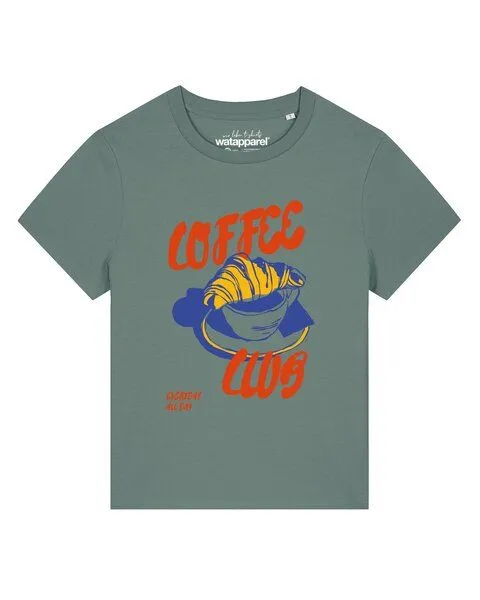 watapparel watapparel T-Shirt Frauen Coffee club, Green bay, – Produktbild 1 von 2