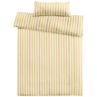 Cotonea Cotonea Satin-Bettwäsche "Lucca" aus Bio-BW 40 x 80/135 x 200 cm, beige/natur/pfirsich – Produktbild 1 von 1