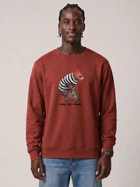watapparel watapparel Sweatshirt Unisex Tour de Franz, Earthy red, – Produktbild 2 von 2