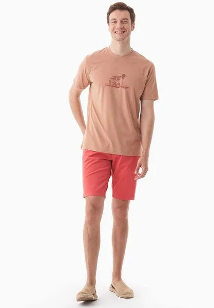 ORGANICATION ORGANICATION Slim-Fit Chino-Shorts aus Bio-Baumwolle, Radiant red, – Produktbild 1 von 4