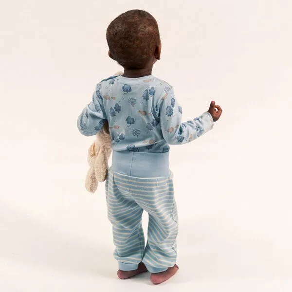 Sense Organics sense-organics Babyhose, Modell SJORS, Hellblau geringelt, – Produktbild 2 von 4